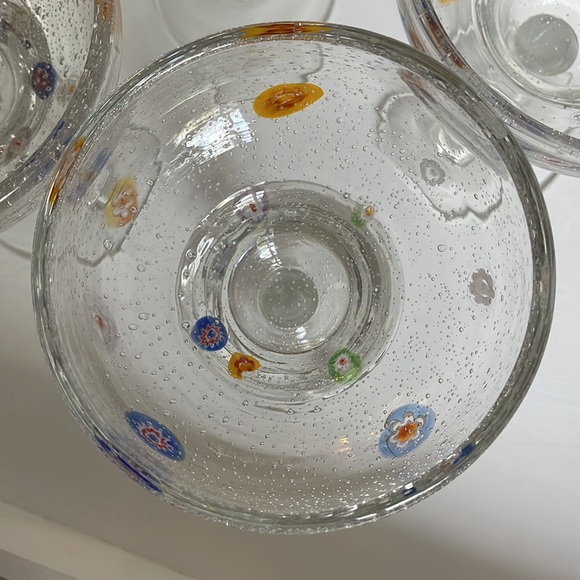 4x Millefiori Margarita Glasses - Picture 4 of 4